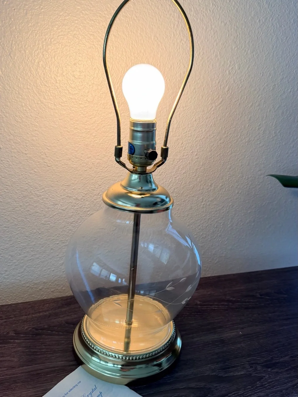 Princess House Heritage Ginger Jar Lamp #071